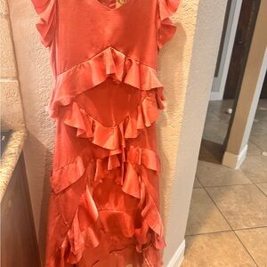 Joyfolie Coral Ruffle Kids Dress